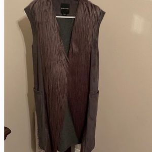 Gray Long vest
